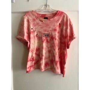 Distressed Vans Tie Dye Tee